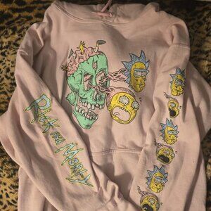 Rick and Morty pink hoodie